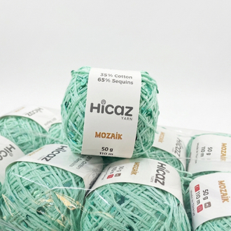 HİCAZ %100 COTTON (PAMUK) PULLU İP ( 100 GRAM )