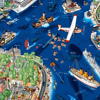 İstanbul Poster( İngilizce ) imzalı
