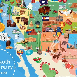 Amerika Birleşik Devletleri ( Harita Poster ) İngilizce