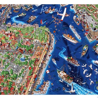 İstanbul Sultanahmet Poster ( İngilizce ) imzalı