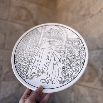 Kaplumbağa terbiyecisi tahrikli tabak 30 cm 