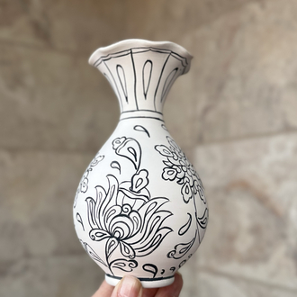 Tahrirli lotus vazo 15 cm 