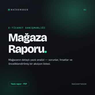  Mağaza Raporu 