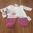 Kadife Bebek Takım+Bebek Patik Takım-9-12 ay