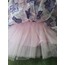 Kız Çocuk Elbise -çocuk abiye - mor çicekli