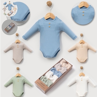 Uzun kol bebek body set -5li