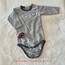 Çizgili Bebek Body-uzun kol Bebek body