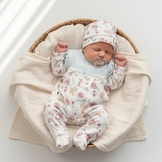 Kız Bebek 2li Tulum Set - Sincaplı Tulum Set 
