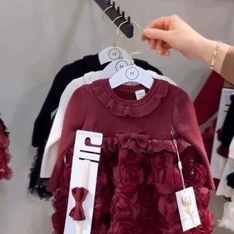 Triko Bebek Elbise