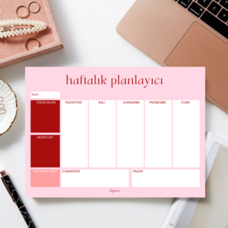 Soft Pink Haftalık Planlayıcı