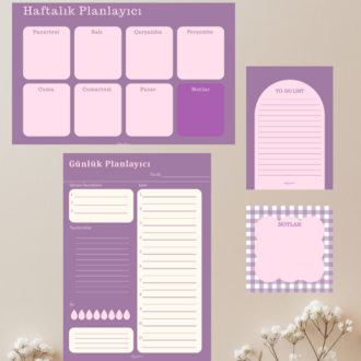 Pastel Lila Set
