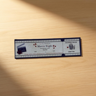 Movie Night (İngilizce) Ticket Kart