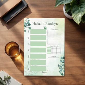 Yeşil Yaprak Haftalık Planlayıcı