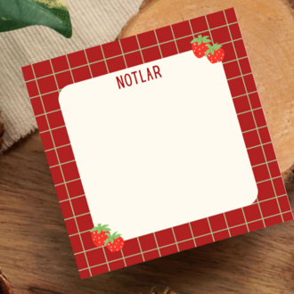 Strawberry Memopad