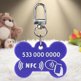 NFC Çipli Dijital Künye - Neon Mor