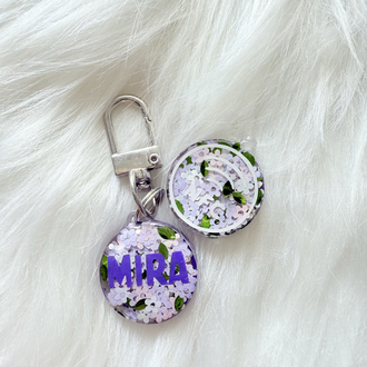 Mini NFC Çipli Dijital Künye - 2.2cm Flora