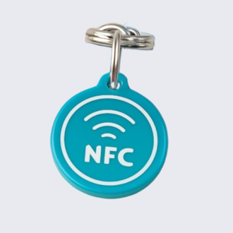 Mini NFC Çipli Dijital Künye - 2.2cm Turkuaz