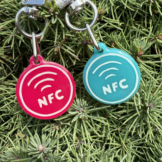 Mini NFC Çipli Dijital Künye - 2.2cm Turkuaz