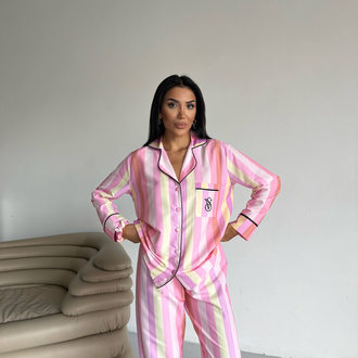 Mat Saten Pijama Takımı