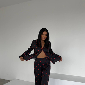Saten Pijama Takımı