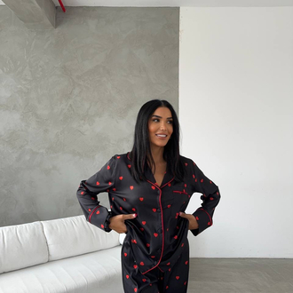 Saten Pijama Takımı