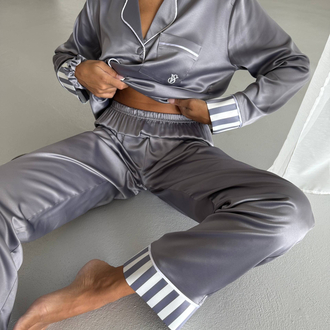 Saten Pijama Takımı