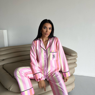 Mat Saten Pijama Takımı