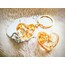 golden heart keychain