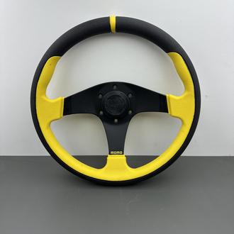 SARI RENKLİ MOMO DİREKSİYON 32 CM - ORTASI SİYAH DÜZ(GÖBEKSİZDİR