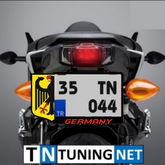 GERMANY MOTORSİKLET FULL PLEKSİ PLAKALIK