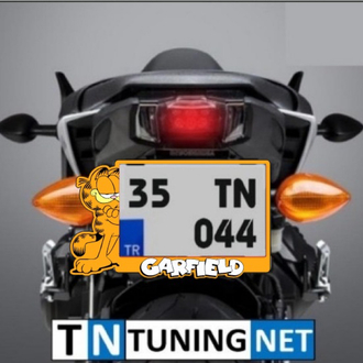 GARFİELD MOTORSİKLET FULL PLEKSİ PLAKALIK