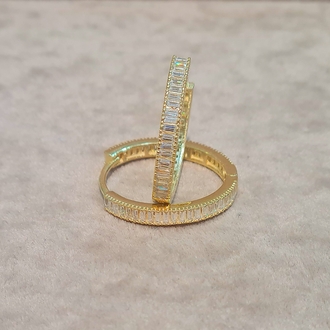 925 AYAR GÜMÜŞ GOLD KAPLAMA 4 NOLU KÜPE