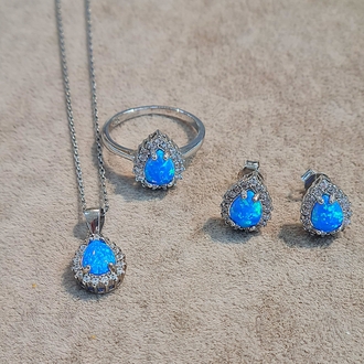 GÜMÜŞ OPAL SET