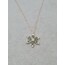 topaz taş rose lotus kolye