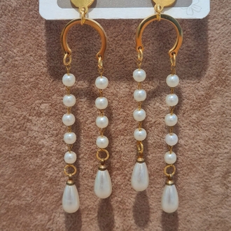 ÇELİK BONCUK SALLANTILI KÜPE