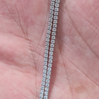 gümüş çiftli mini taşlı su yolu bileklik