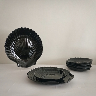 Art Deco Arcoroc Tabak Seti 