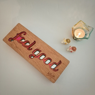 Retro Aynalı Feel Good Tabela