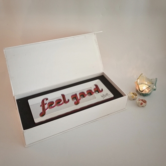 Retro Aynalı Feel Good Tabela