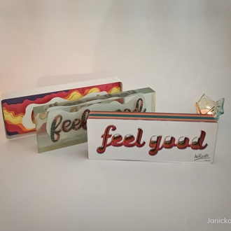 Retro Aynalı Feel Good Tabela