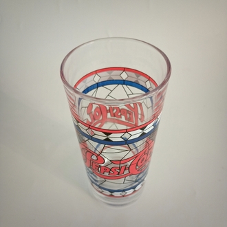 Pepsi Tiffany Vitray Bardak - Ağ Desenli