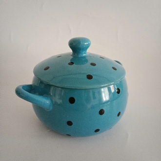 Retro Mavi Mini Güveç