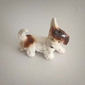 Vintage Porselen Terrier Biblo