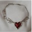 Gümüş Zincirli Gotik Pençe Heart Kolye