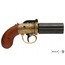 Dekoratif Denix-6 VARİL PEPPER-BOX REVOLVER, İNGİLTERE 1840-Made in Spain-Handmade
