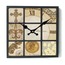 MUTFAK › AHŞAP SAATLER › Saatler-MB KARE ESKİTME TEMALI DUVAR SAATİ-30*30*3,5 CM