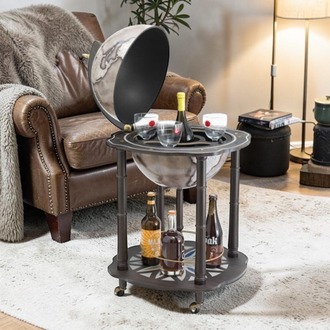 Zoffoli Dünya Bar Z910NOIR – Dekoratif Küre Bar Dolabı Siyah 95 cm