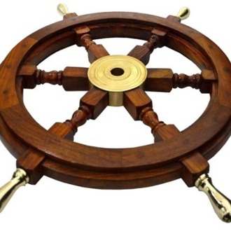 DENİZCİLİK GRUBU-Marine Pirinç Aksesuar-AHŞAP DÜMEN-61x61x5 CM-JTTR2395