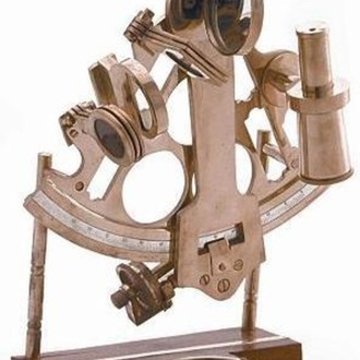 DENİZCİLİK GRUBU-Marine Pirinç Aksesuar-STANDLI SEXTANT-25x22x16 CM-JTTR30467