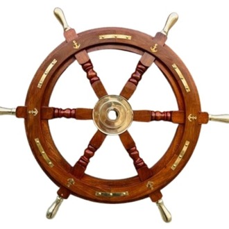 DENİZCİLİK GRUBU-Marine Pirinç Aksesuar-AHŞAP DÜMEN-61x61x5 CM-JTTR2399